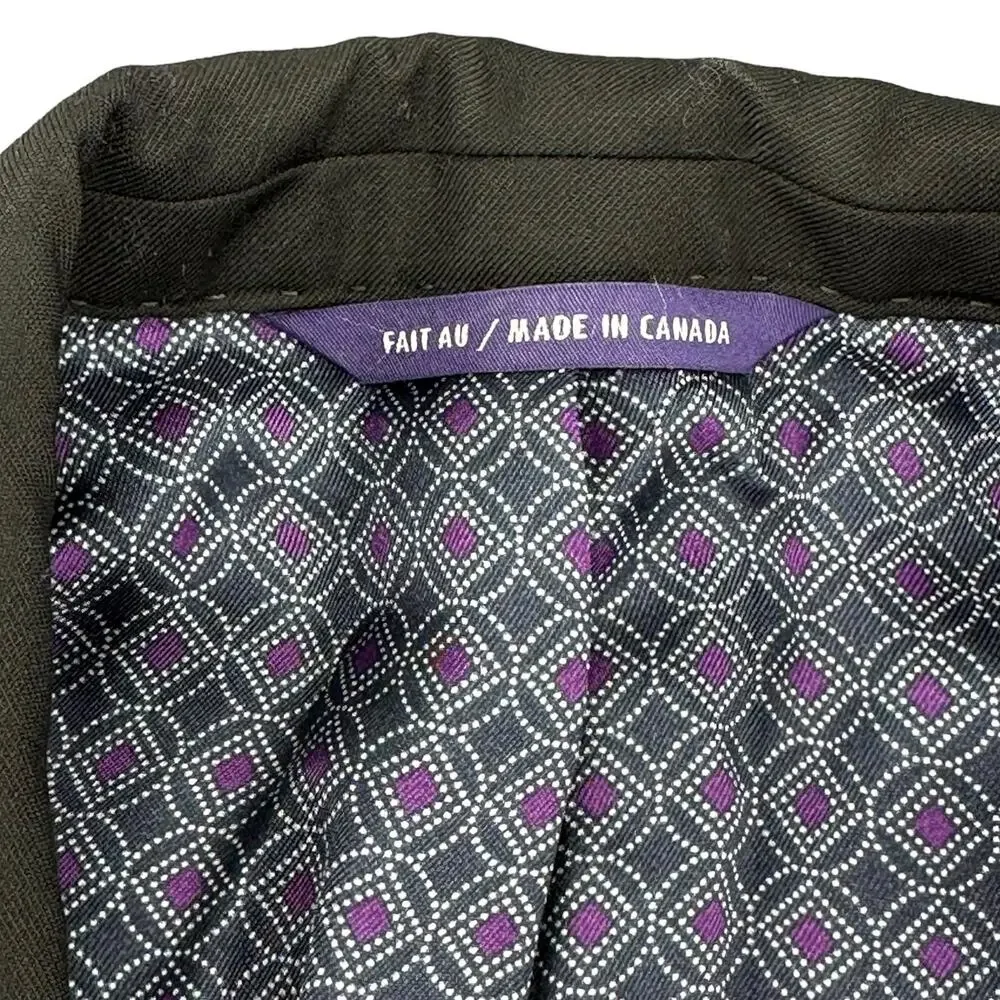 Ted Baker Suit Jacket Mens 46L Black Endurance Jay‎ CT 100% Wool Business Preppy